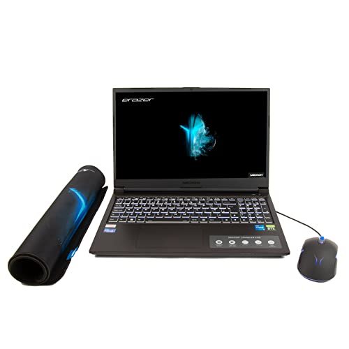 MEDION ERAZER Crawler E30 i5-12450H 8 GB 512 GB SSD NVIDIA GeForce RTX 3050 15.6" 144 Hz 300 nit Gaming Laptop Bundle -, Mouse And Mouse mat, 30035120, Black