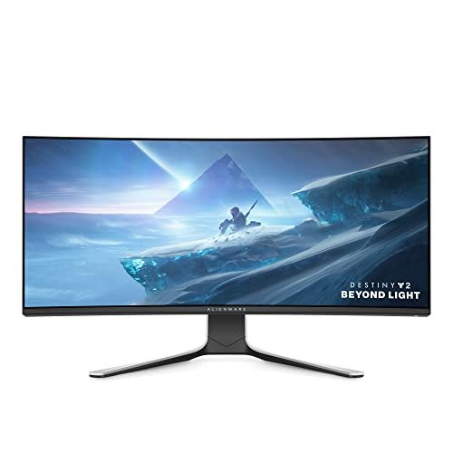 Alienware Ultrawide Curved Gaming Monitor 38 Inch, 144Hz Refresh Rate, 3840 x 1600 WQHD Display, IPS, NVIDIA G-SYNC Ultimate, 1ms Response Time, 2300R Curvature, VESA Display HDR 600, AW3821DW - White