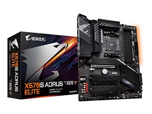 GIGABYTE X570S AORUS Elite (AMD Ryzen 3000/ X570S/ PCIe 4.0/ SATA 6Gb/s/USB 3.1/ ATX/Gaming Motherboard)
