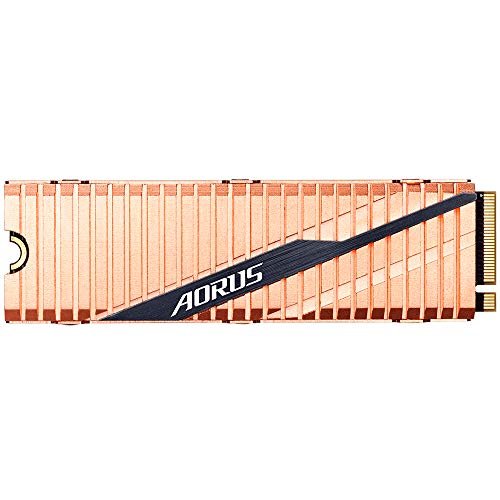 GIGABYTE AORUS NVMe Gen4 M.2 2TB PCI-Express 4.0 Interface High Performance Gaming, Full Body Copper Heat Spreader, Toshiba 3D NAND, DDR Cache Buffer, SSD GP-ASM2NE6200TTTD