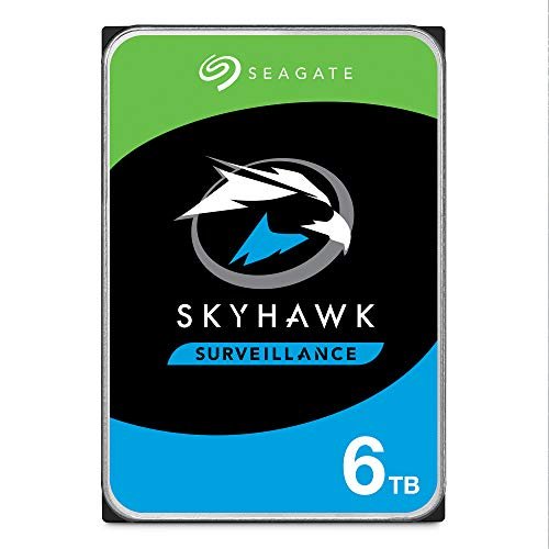 Seagate SkyHawk 6TB Surveillance Internal Hard Drive HDD – 3.5 Inch SATA 6GB/s 256MB Cache for DVR NVR Security Camera System with Drive Health Management – Frustration Free Packaging (ST6000VX001)