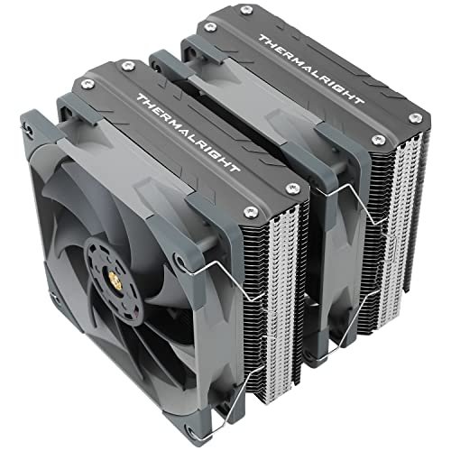 Thermalright Frost Tower 120 CPU Air Cooler, 6 Heatpipes, CPU Cooler, Dual 120mm TL-C12B V2 PWM Fan, AGHP Generation 4 Technology, S-FDB Bearing, Support AMD AM4 AM5/Intel 1700/1150/1151/1200/2011