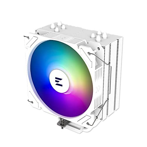 Zalman CNPS9X Performa ARGB CPU Air Cooler Fan - 5V 3-Pin Connector - 180W TDP - 120mm Fan - 4 Direct Touch Heatpipes (DTH) - for Intel LGA1700/1200/1151 - AMD Ryzen AM5/AM4, White