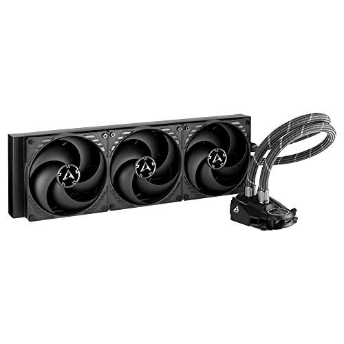 ARCTIC Liquid Freezer II 420 - All-in-One CPU AIO Water Cooler, Efficient PWM Pump, Fan Speed: 200-1700 RPM, LGA1700 Compatible - Black