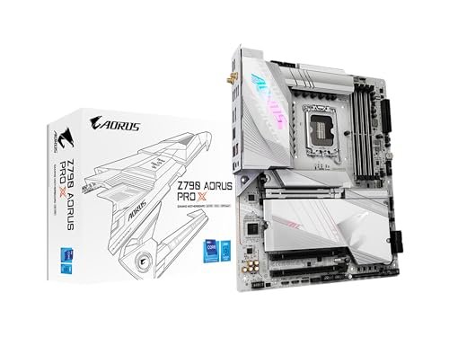 GIGABYTE Z790 AORUS PRO X (LGA 1700/ Intel/ Z790 X/ATX/ DDR5/ 5* M.2/ PCIe 5.0/ USB 3.2 Type-C/Wi-Fi 7/ 5GbE LAN/Q-Flash Plus/EZ-Latch Plus/Motherboard)