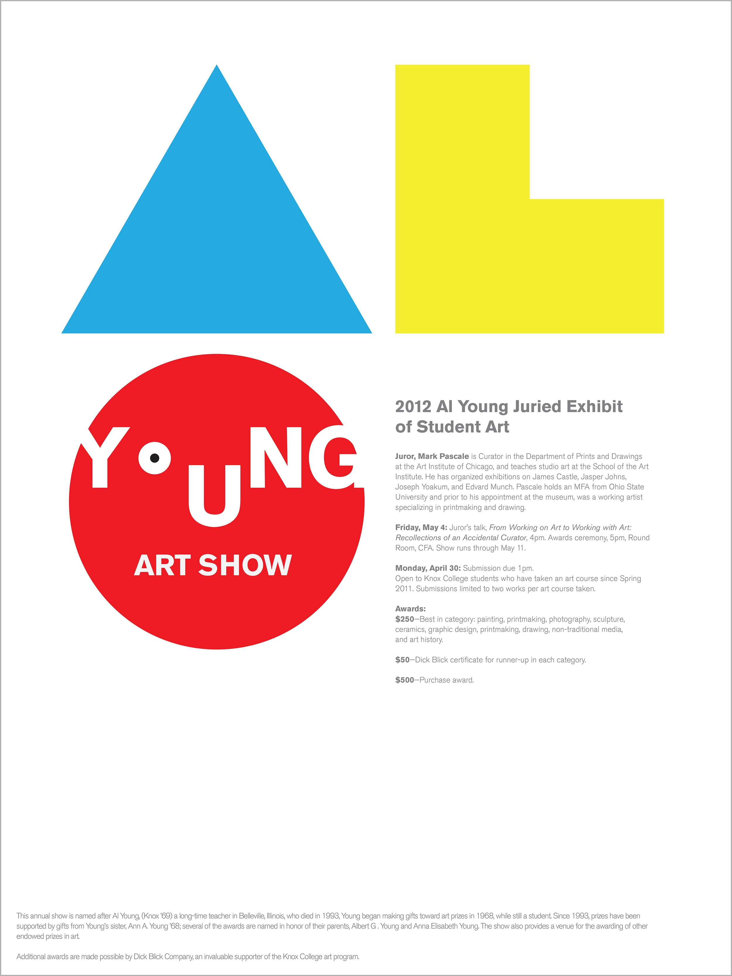 2012 Al Young Juried Exhibit of Student Art (poster)