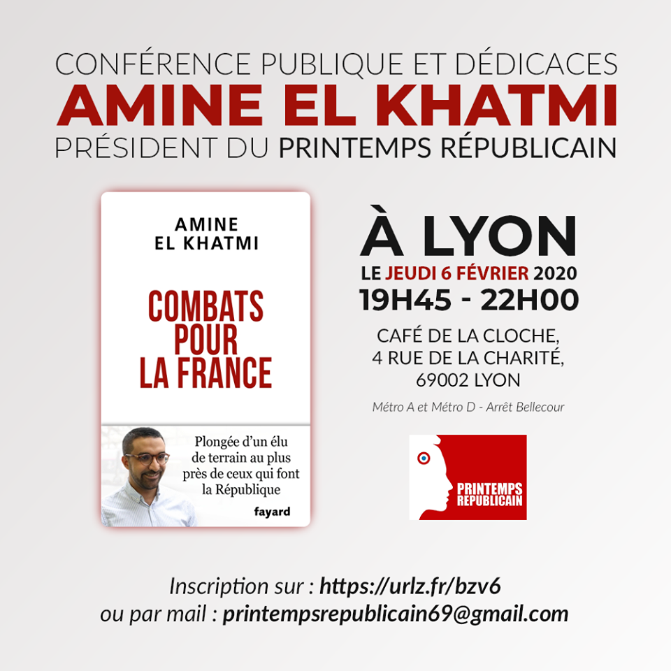 Lyon - 06/02/2020 - Conférence livre "Combats pour la France"