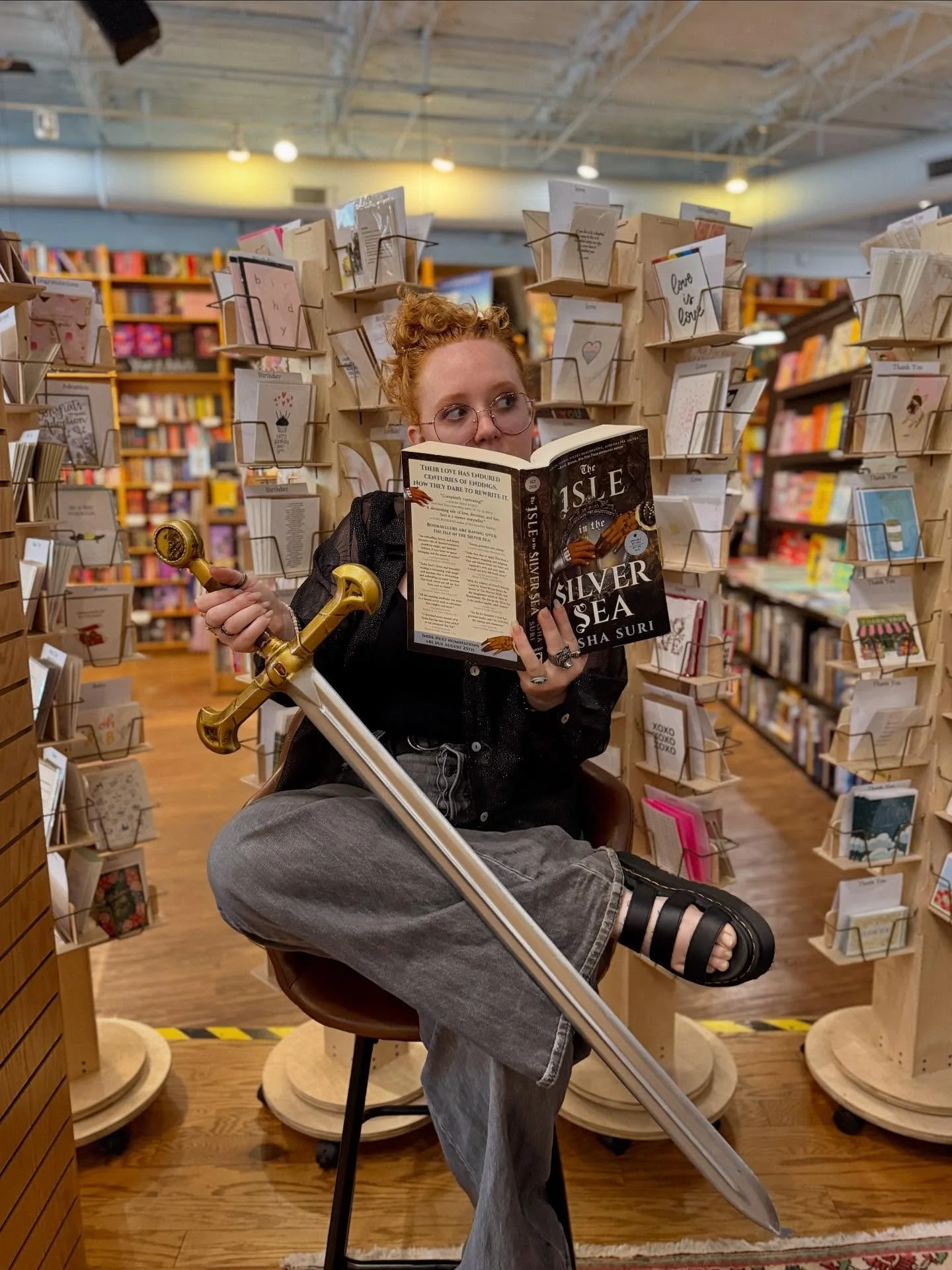 Today on Musing, proud sword owner and Fantasy Reader&rsquo;s Guild co-host Rachel interviews Tasha Suri about her new book, The Isle in the Silver Sea. You can read it on our website, and buy your copy there as well! Link to blog post is in stories 