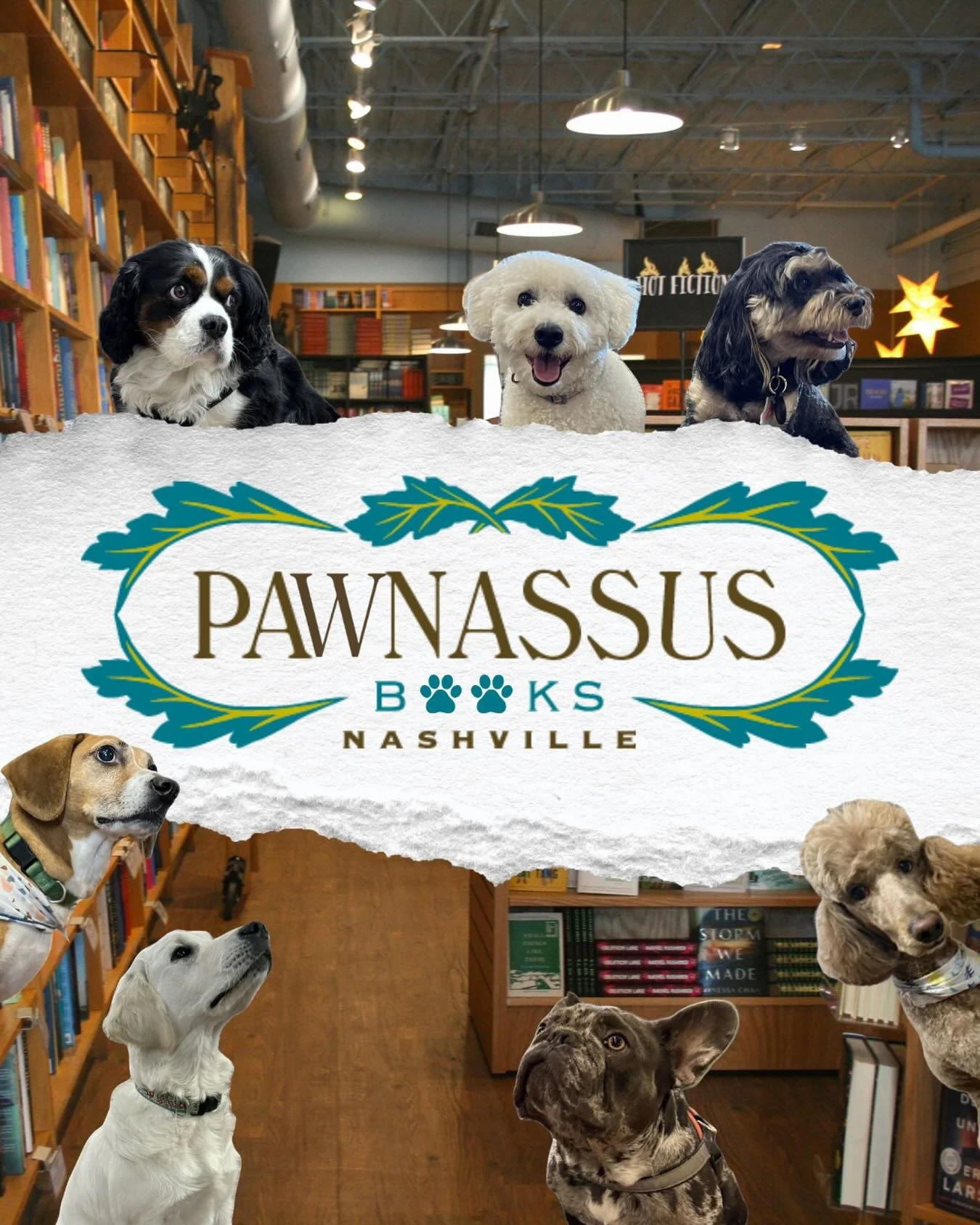 ANNOUNCEMENT: We&rsquo;re so excited to share that we&rsquo;re rebranding! After a years-long coordinated and intense lobby from the shop dogs, we are officially changing our name to Pawnassus. It&rsquo;s about time the dogs get their due! Stop by th