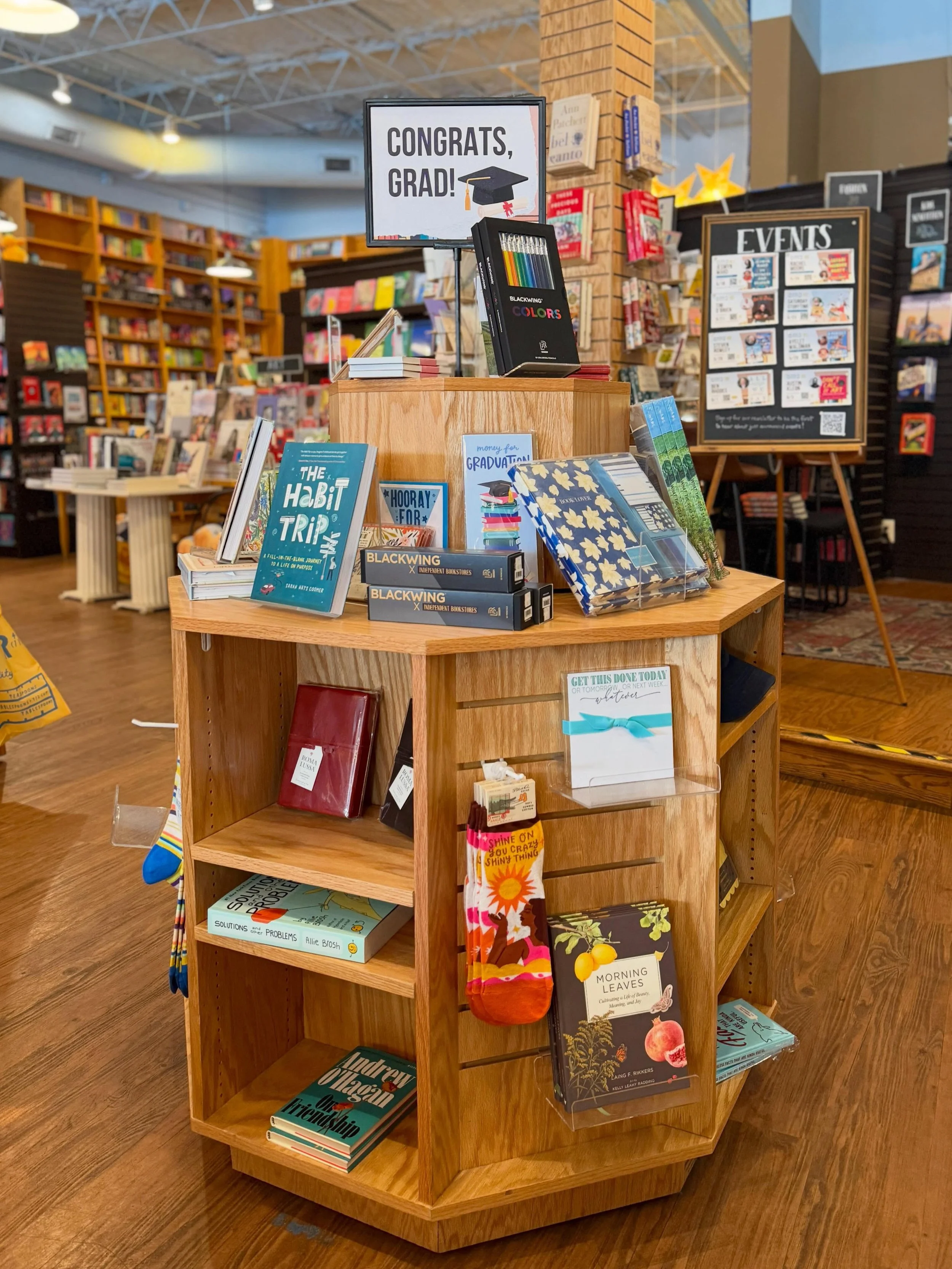 Looking for a gift for your favorite grad? We&rsquo;ve got you covered! Come in store and check out our display or grab a gift card so they can pick their perfect gift. Also check out our reading list for graduates on our website, linked in bio and s