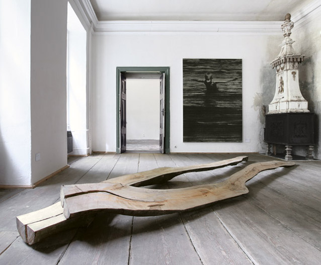 XXII. Rohkunstbau . Installationsansicht . Arbeiten von Arne Schreiber . Courtesy Arne Schreiber und Galerie koal/Berlin .