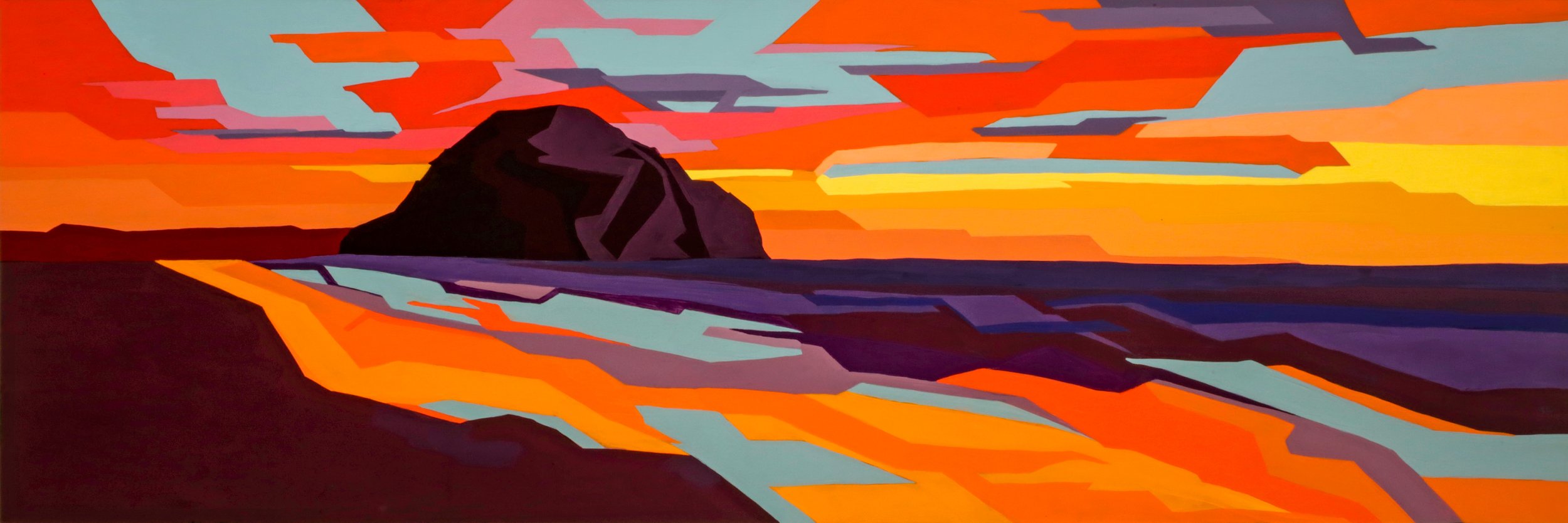 The Rock Sunset I