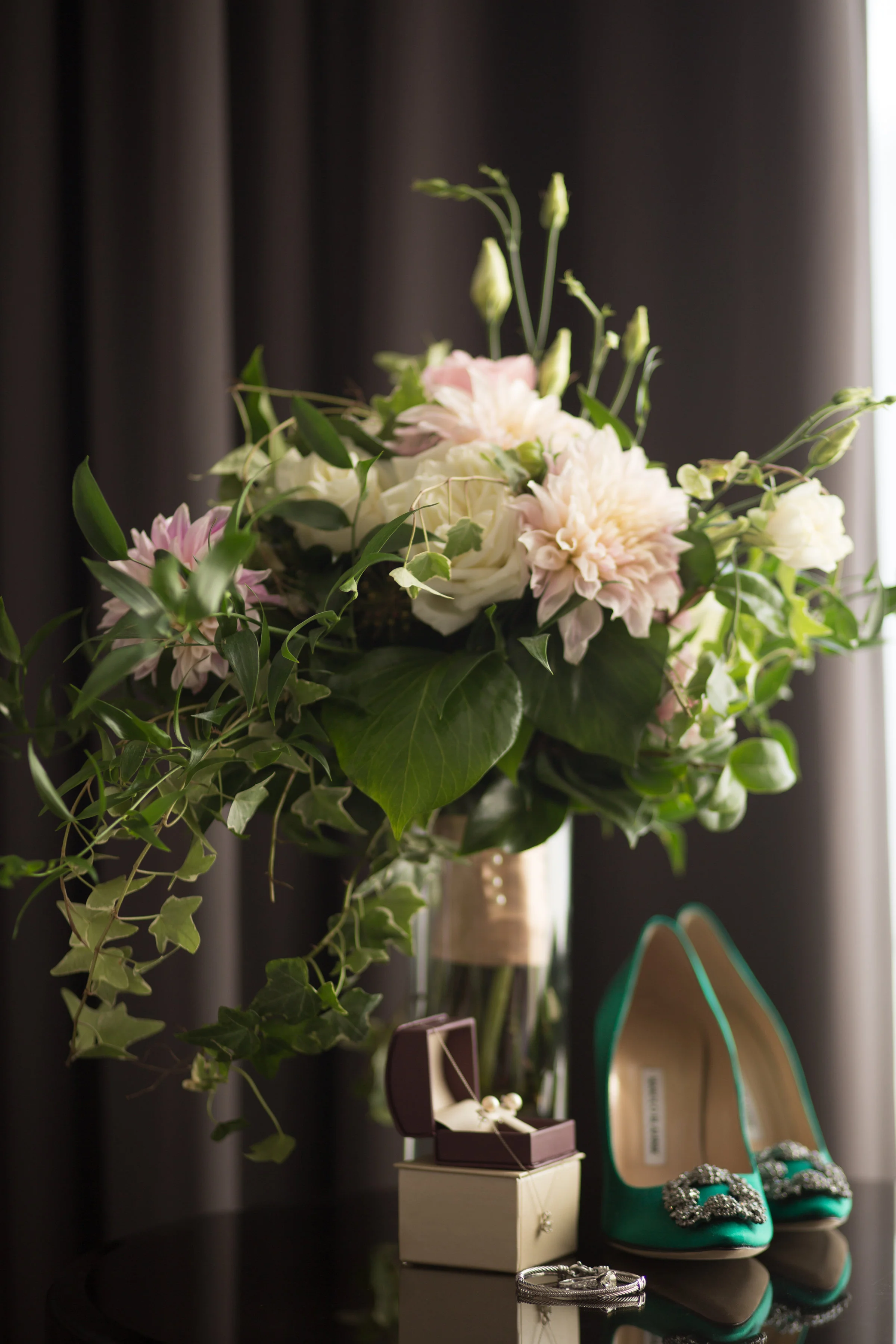 It doesn't get better than green manolo's for a garden wedding.