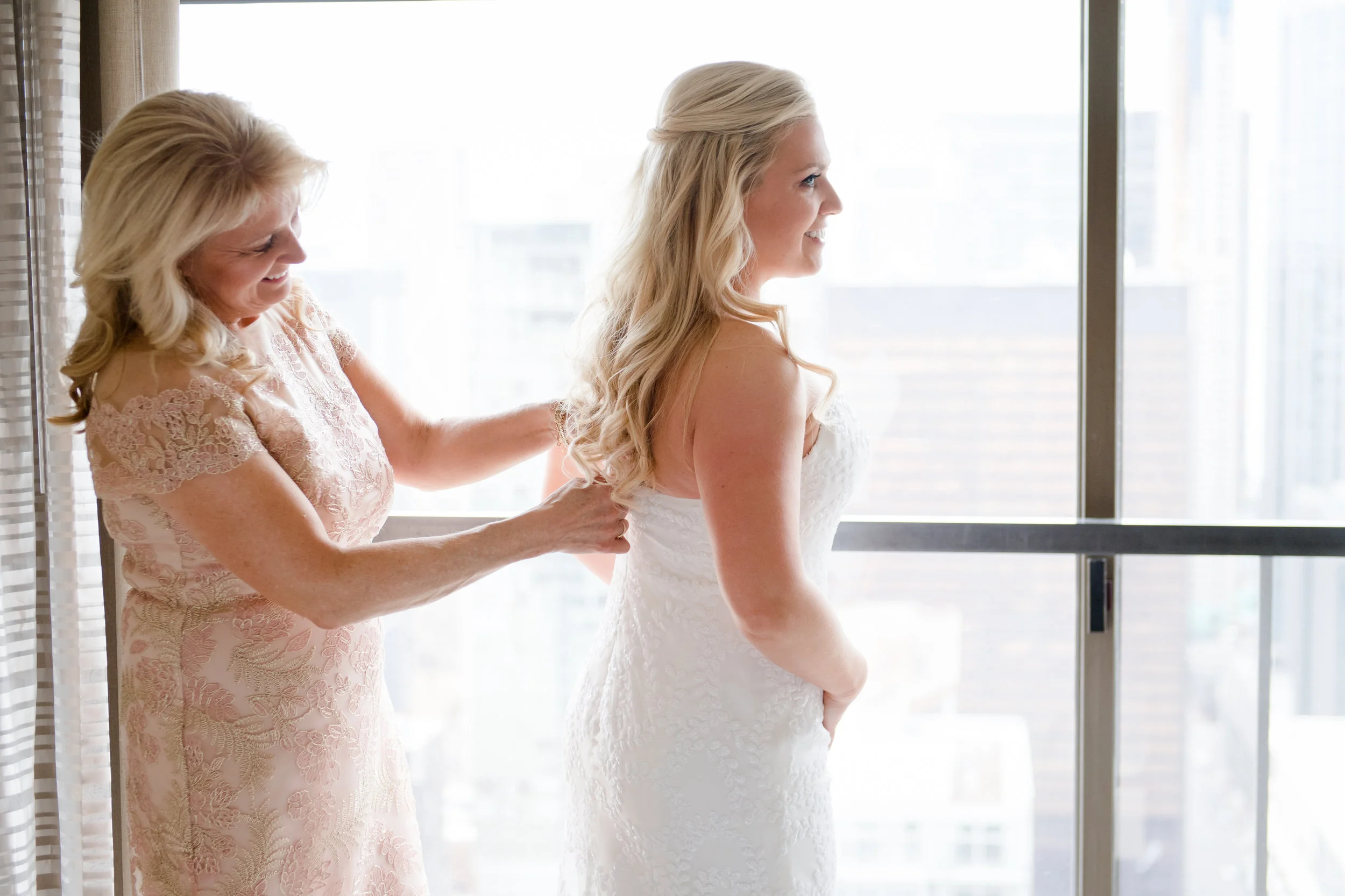 Wedding jewelry at Public Hotel Chicago before ceremony and reception at Cafe Brauer.