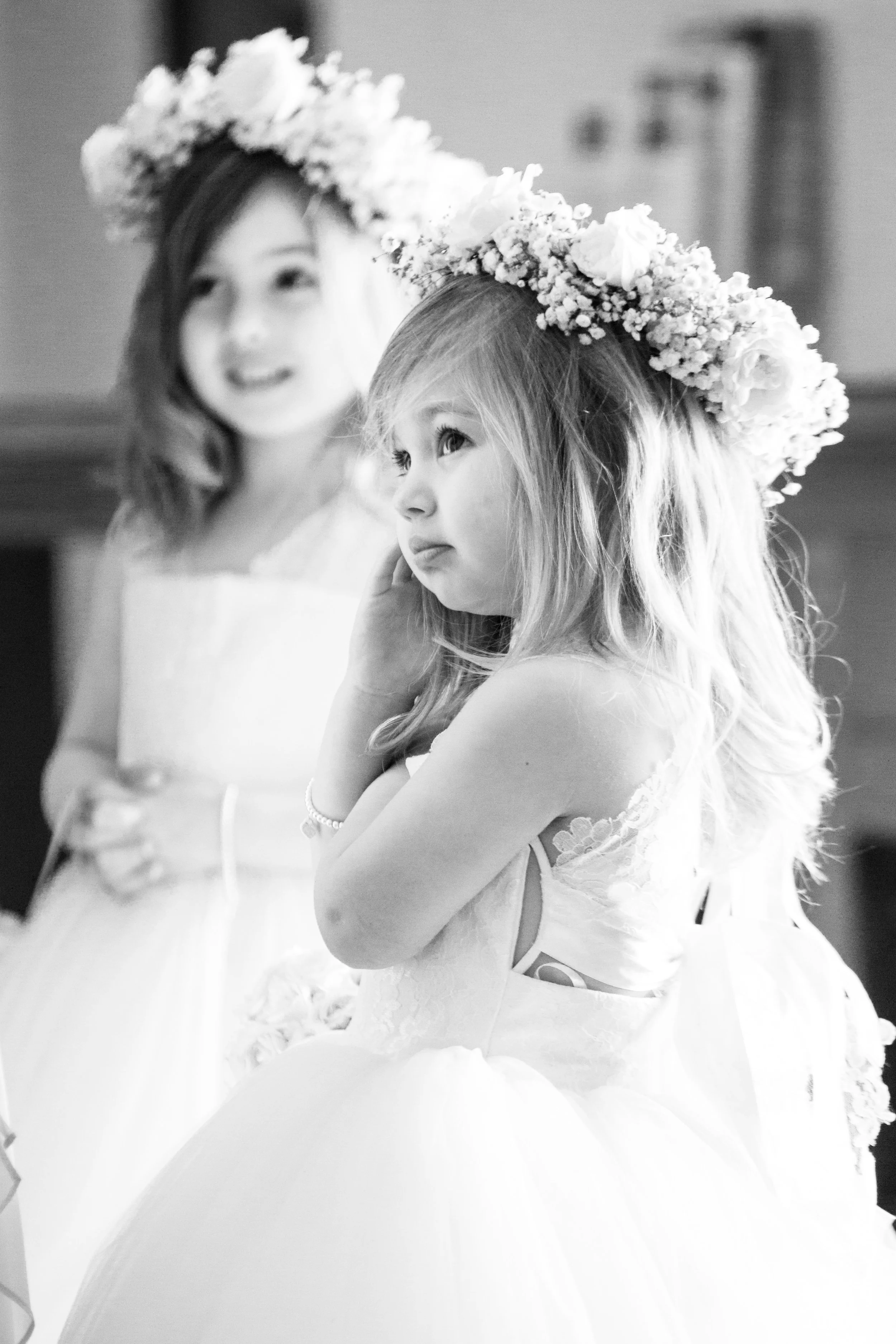 Overhead wedding photography Cafe Brauer Chicago | Black and White Portraits