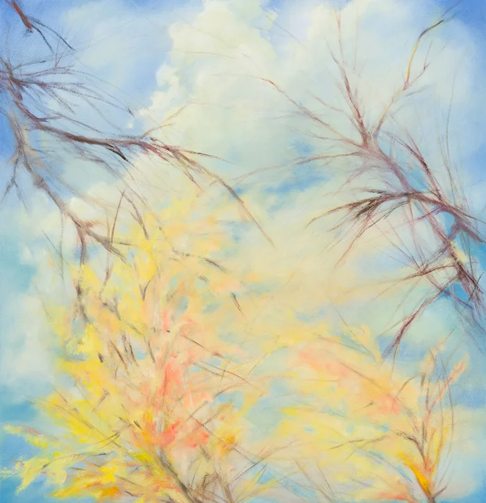 Clouds Are Far Behind Me , 2016, Oil on canvas, 27 x 26 inches
