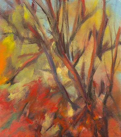 Allegro , 2015, Oil on canvas, 10 x 9 inches