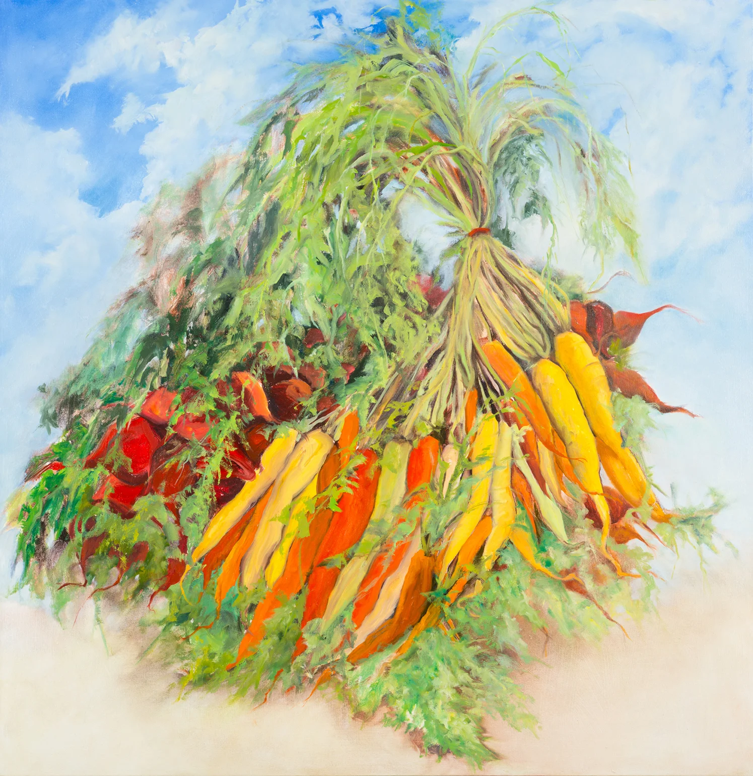 Modern Hybrids, 2014, Oil on Canvas, 41 x 40.5 inches