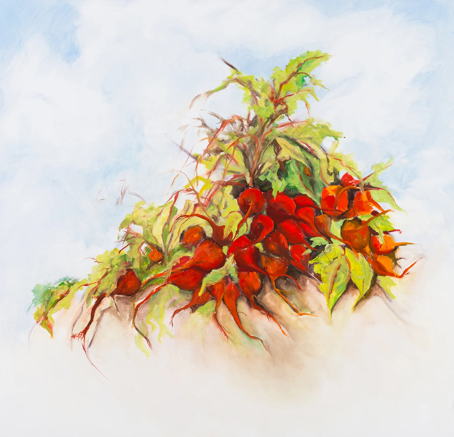 After the Rain , 2014, Oil on Canvas, 40.5 x 41 inches (Private Collection)