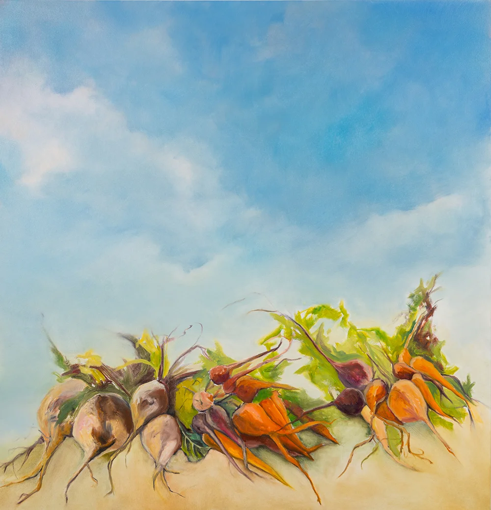 Roots & Rutabagas , 2014, Oil on canvas, 54 x 53 inches