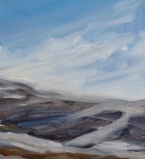 Winter Études 1, 2011, Oil on Canvas, 12 x 10 inches (Private Collection, Cranston, RI)