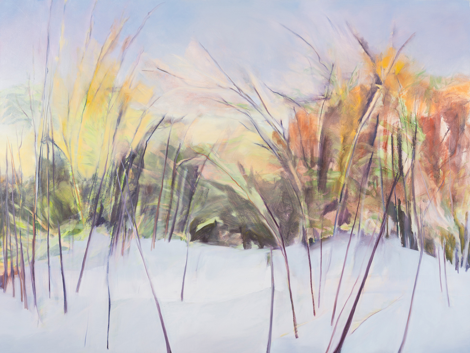 Early Winter Redoux , 2013, Oil on canvas, 54 x 72 inches