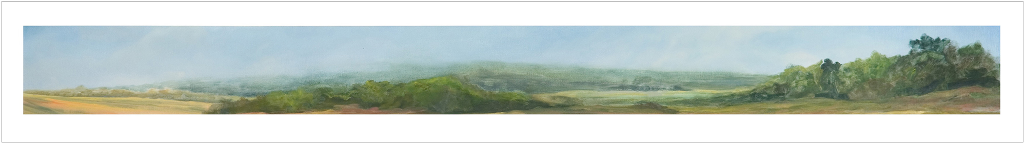  Keswick Summer, 1994, Oil on Canvas, 14 x 96 inches (Private Collection)
