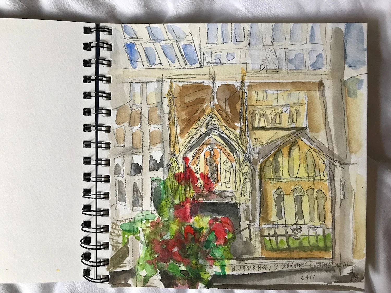 St. Servius Cathedral from De Hofnar Haas, our Maastricht B&B