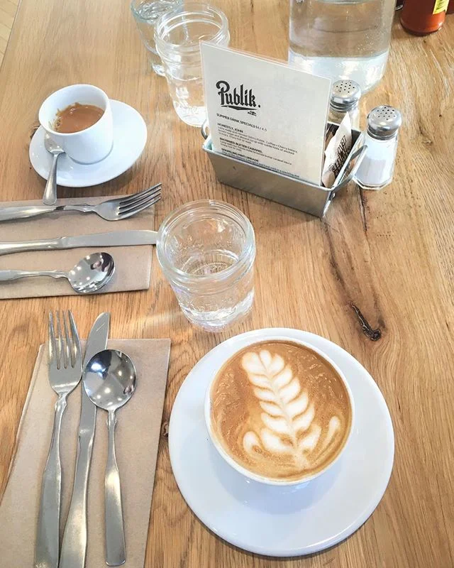 Traveling to SLC for @inkbyjeng to go to @plannercon_official. Made it to @publikcoffee and this soy cap is amazing. ☺️