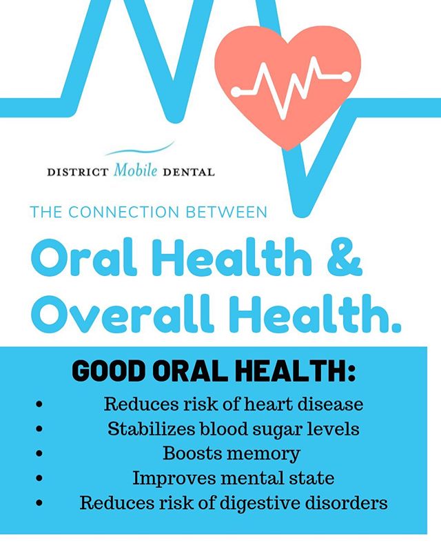 Oral heath &amp; Overall Health #prevention #mobiledentistry #heartdisease #memory
