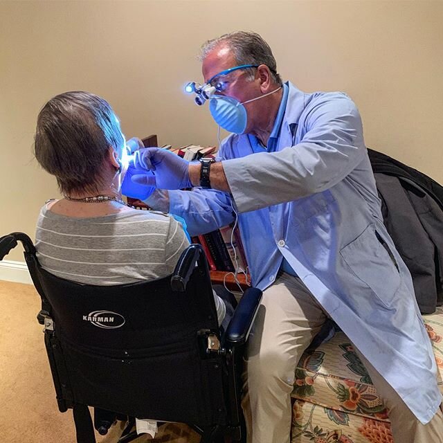 Our practice emphasizes the importance of #preventivecare and provides routine preventive dental cleanings and periodontal treatments in private homes and senior living environments. #mobiledentistry #assistedliving #housecall