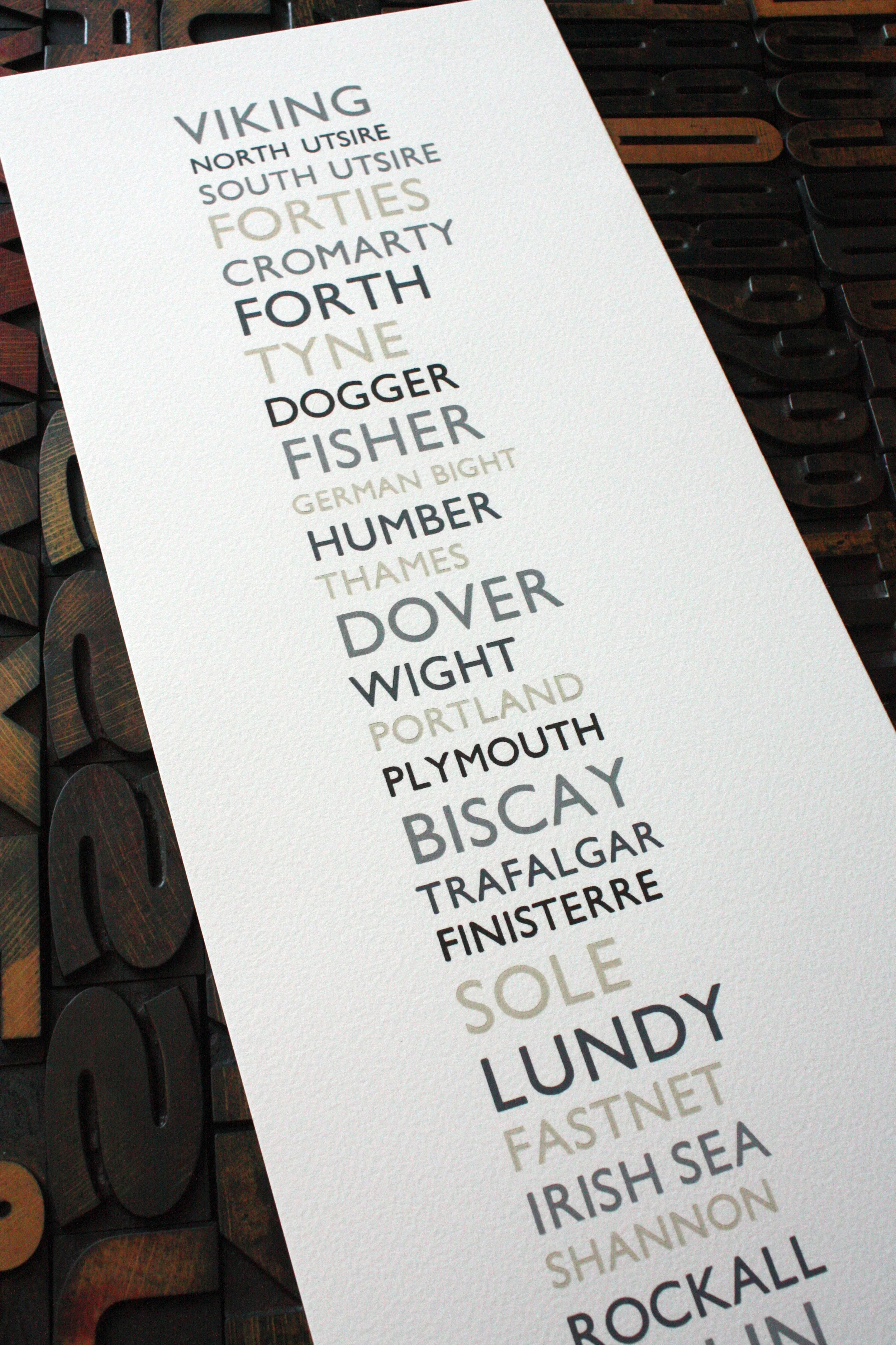 The Shipping Forecast Print