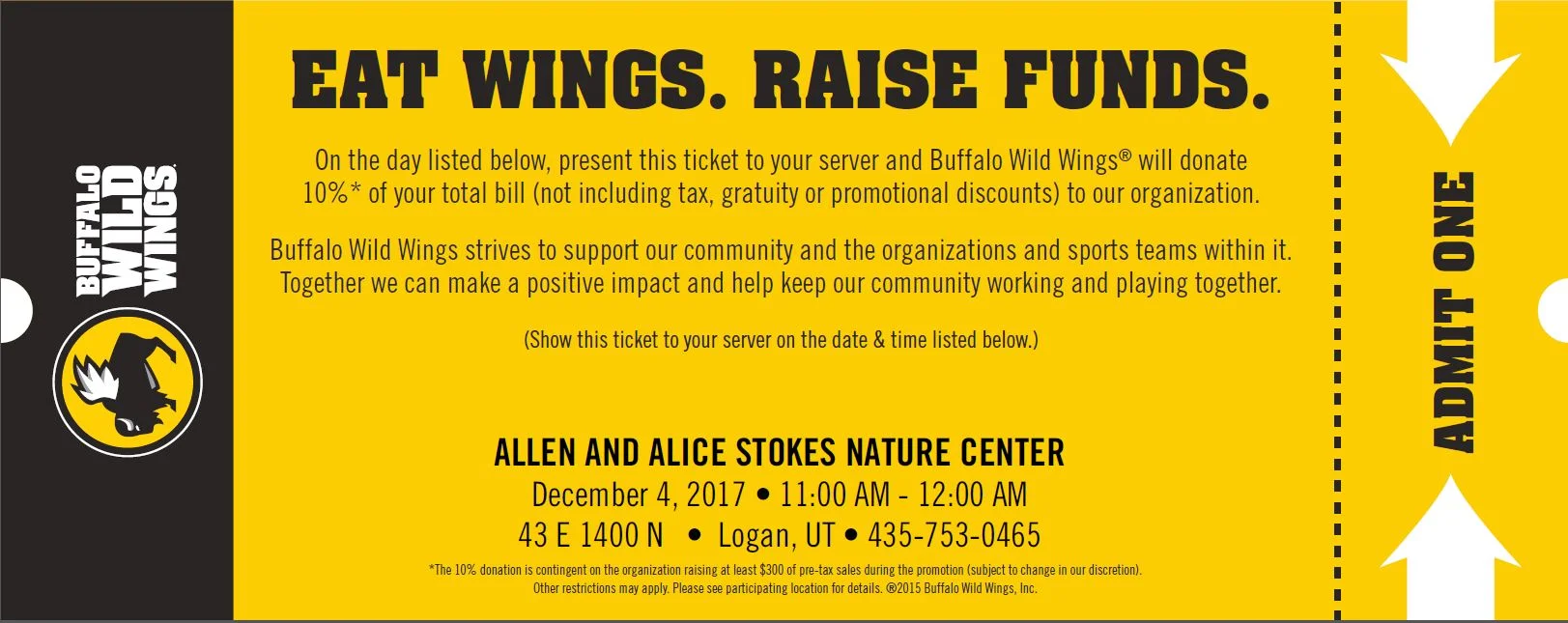 Buffalo Wild Wings Fundraiser