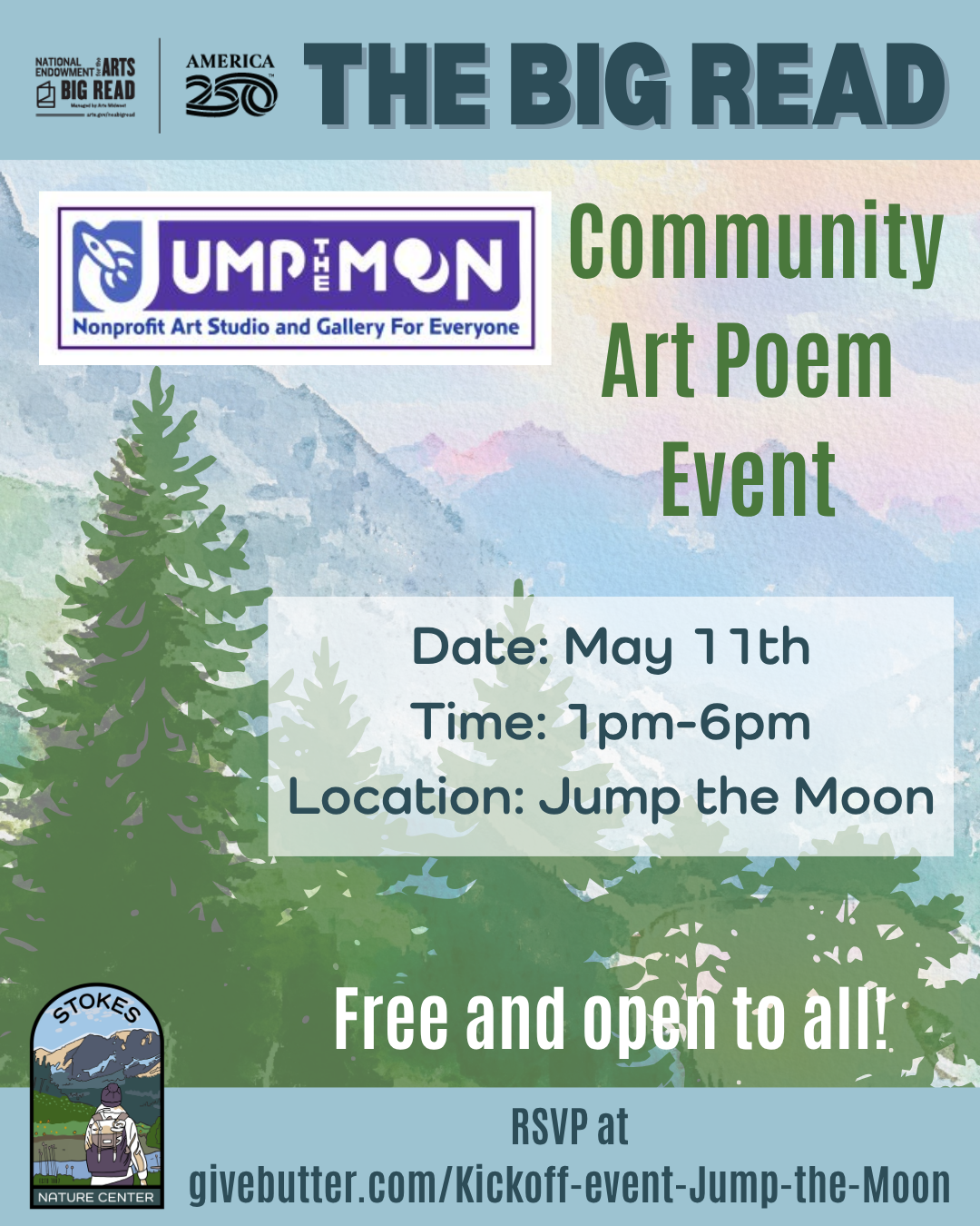 Kickoff Event for Jump the Moon’s Community Art Poem