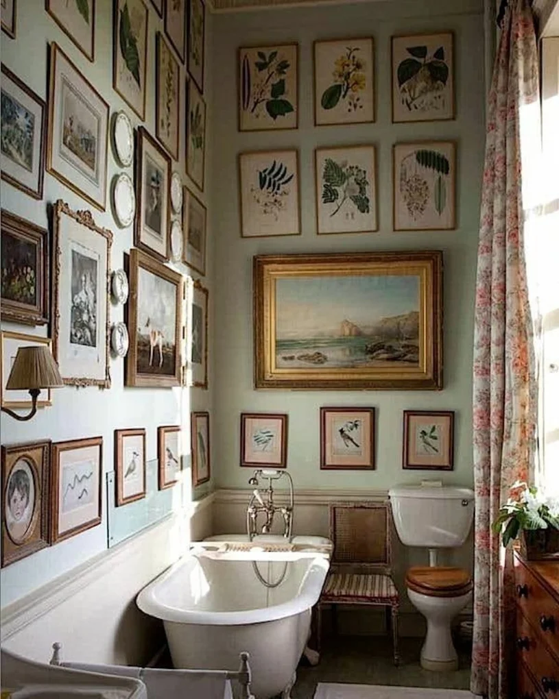 Bathroom at Milton Hall — From the book The English Country House Photo by James Fennell