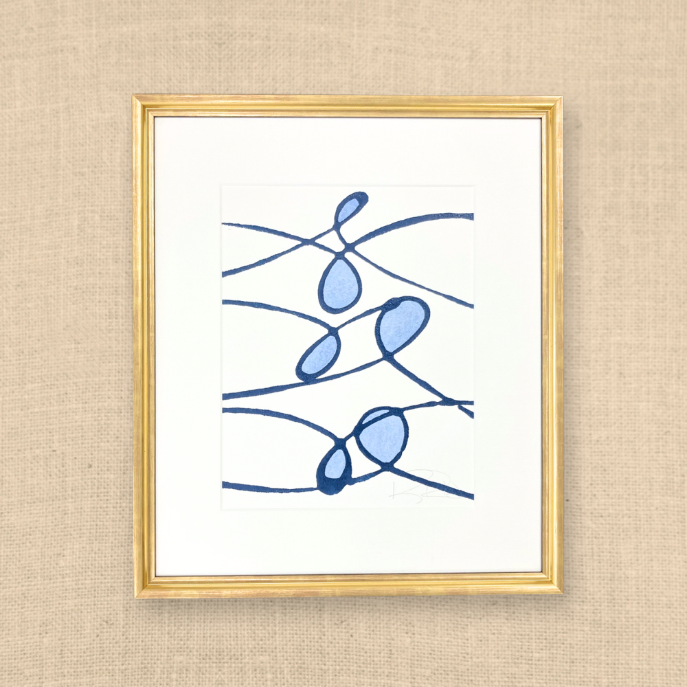 LILYPADS IN BLUE #2 18X21