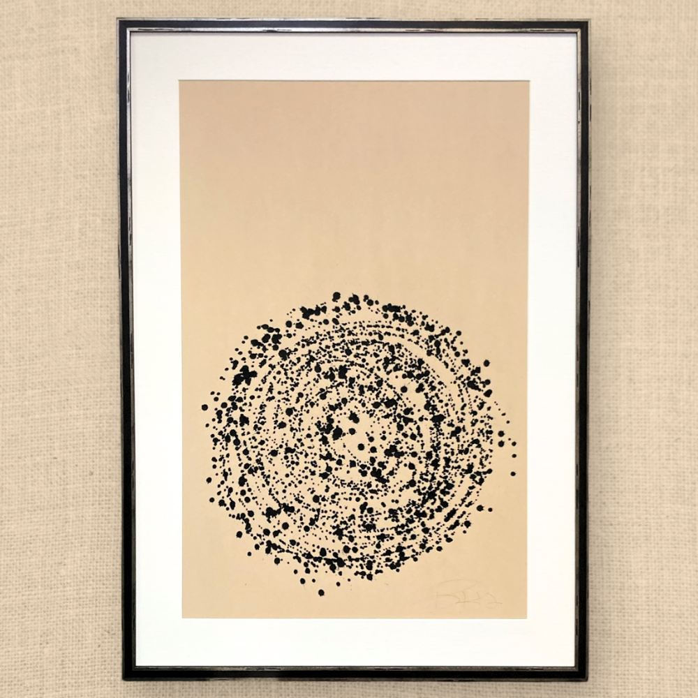 SPOTLIGHT IN BLACK ON TAN 29.5x41.5