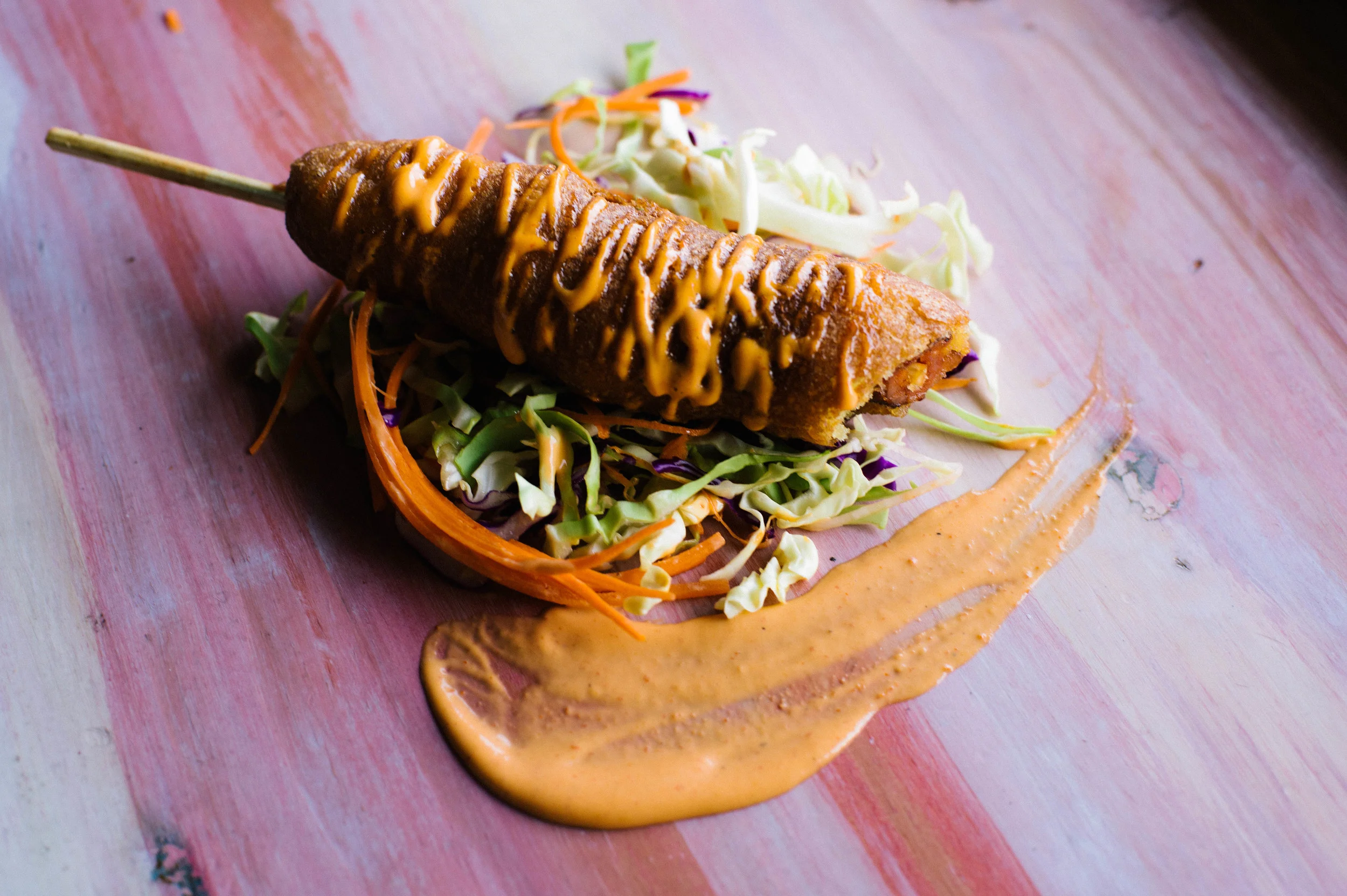 Bibingka Corn Dog With Longanisa