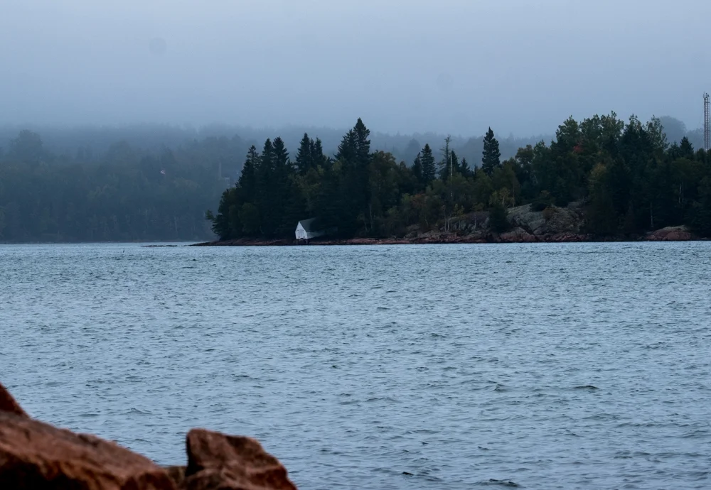 The only structure left on the island is an early 1900’s boat house.
