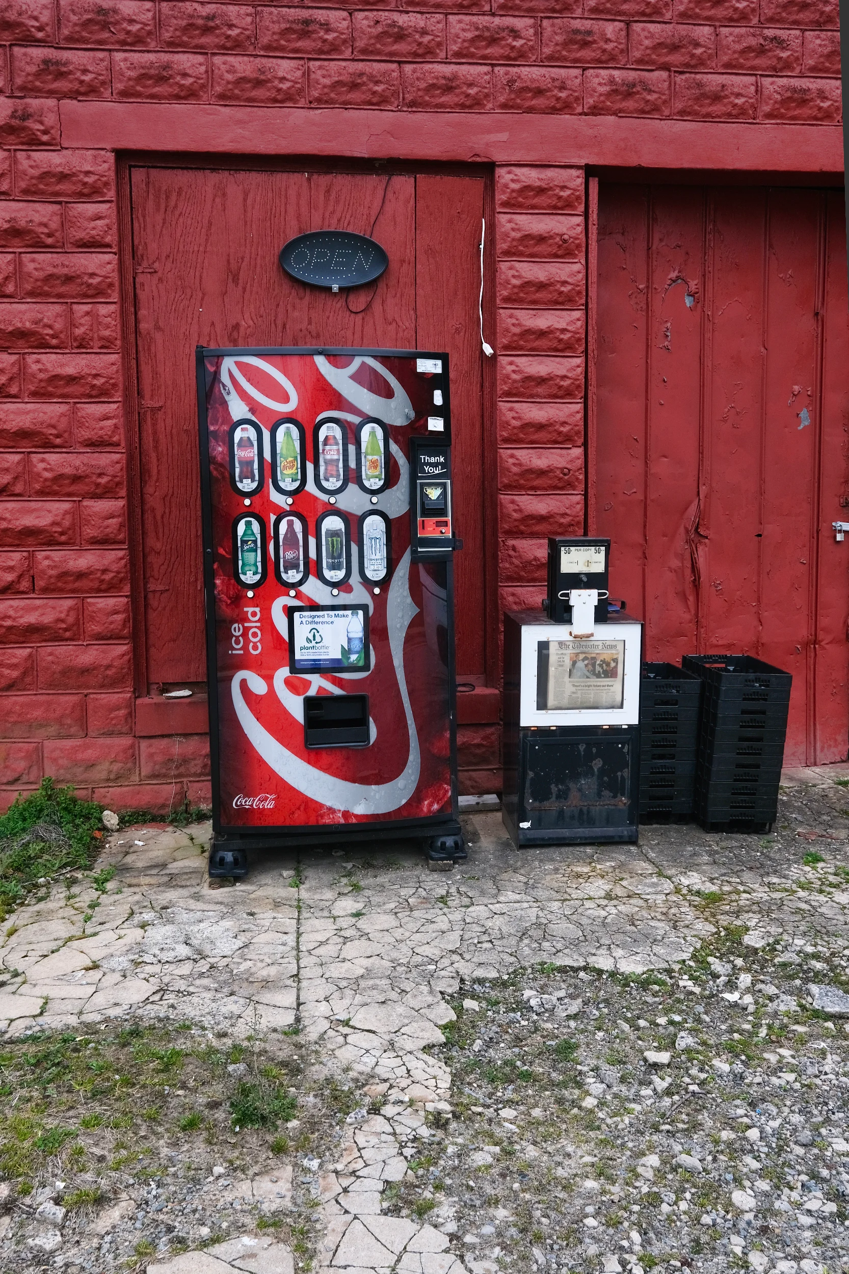 BONUS: What passes for a convenience store in a very, very small town. No WIFI here either! Note the “Open” sign.