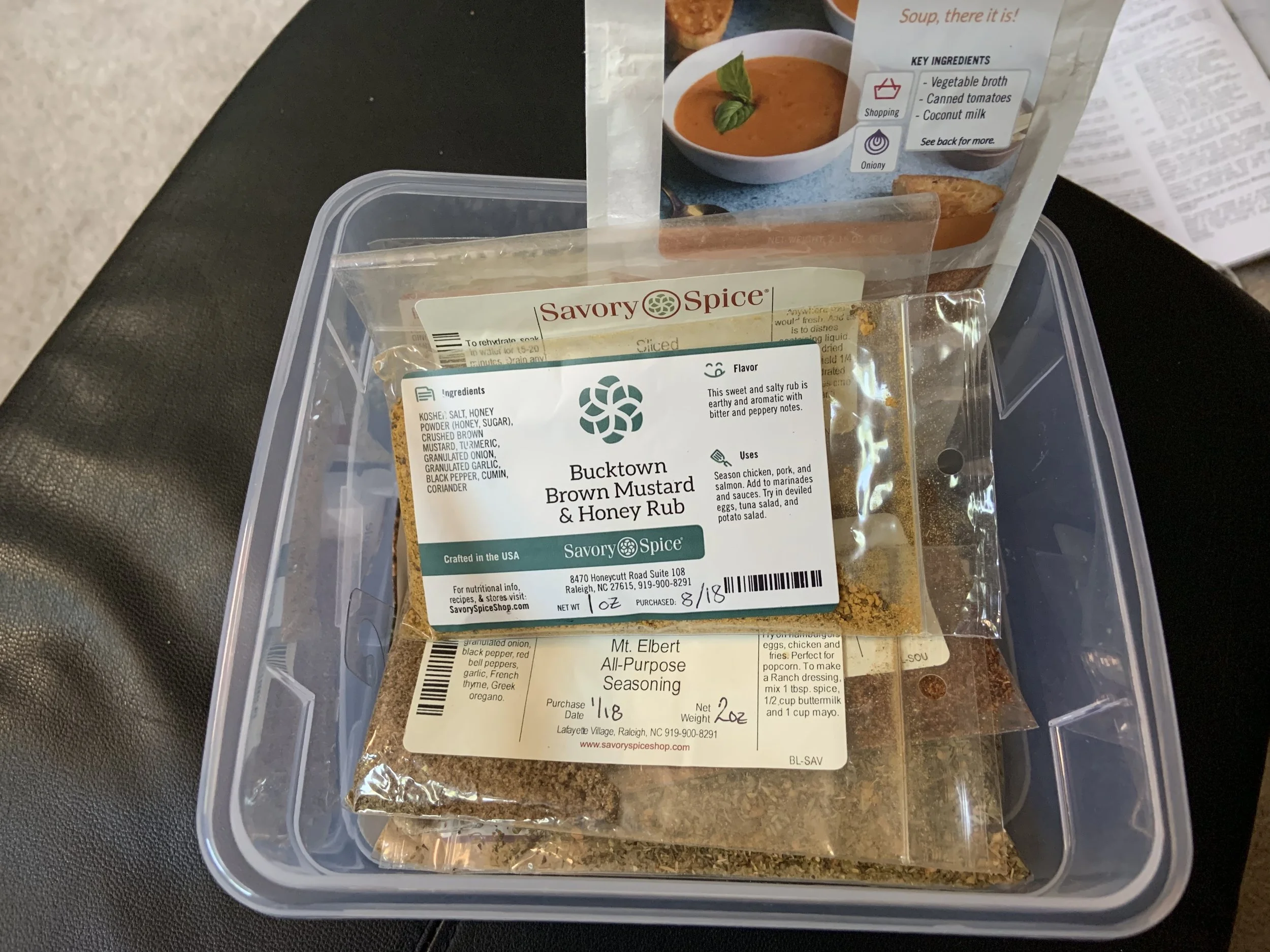 Our Spice Chest for the trailer