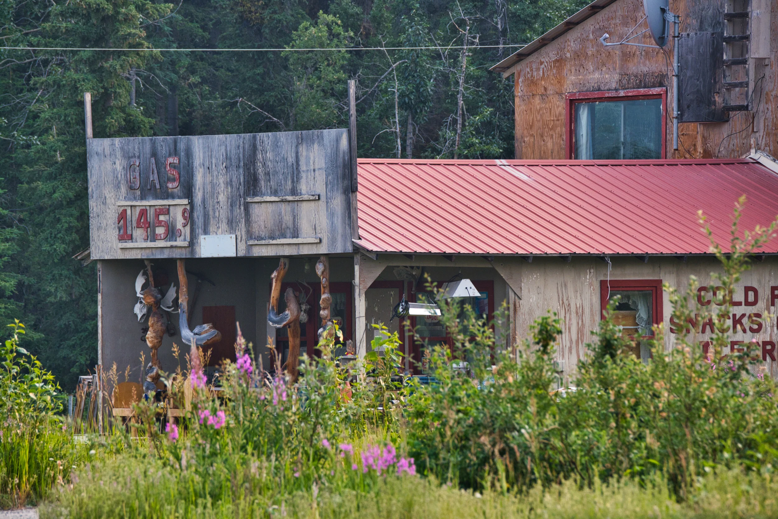 Lots of these kind of places on the highway. This one is for sale (as are most)