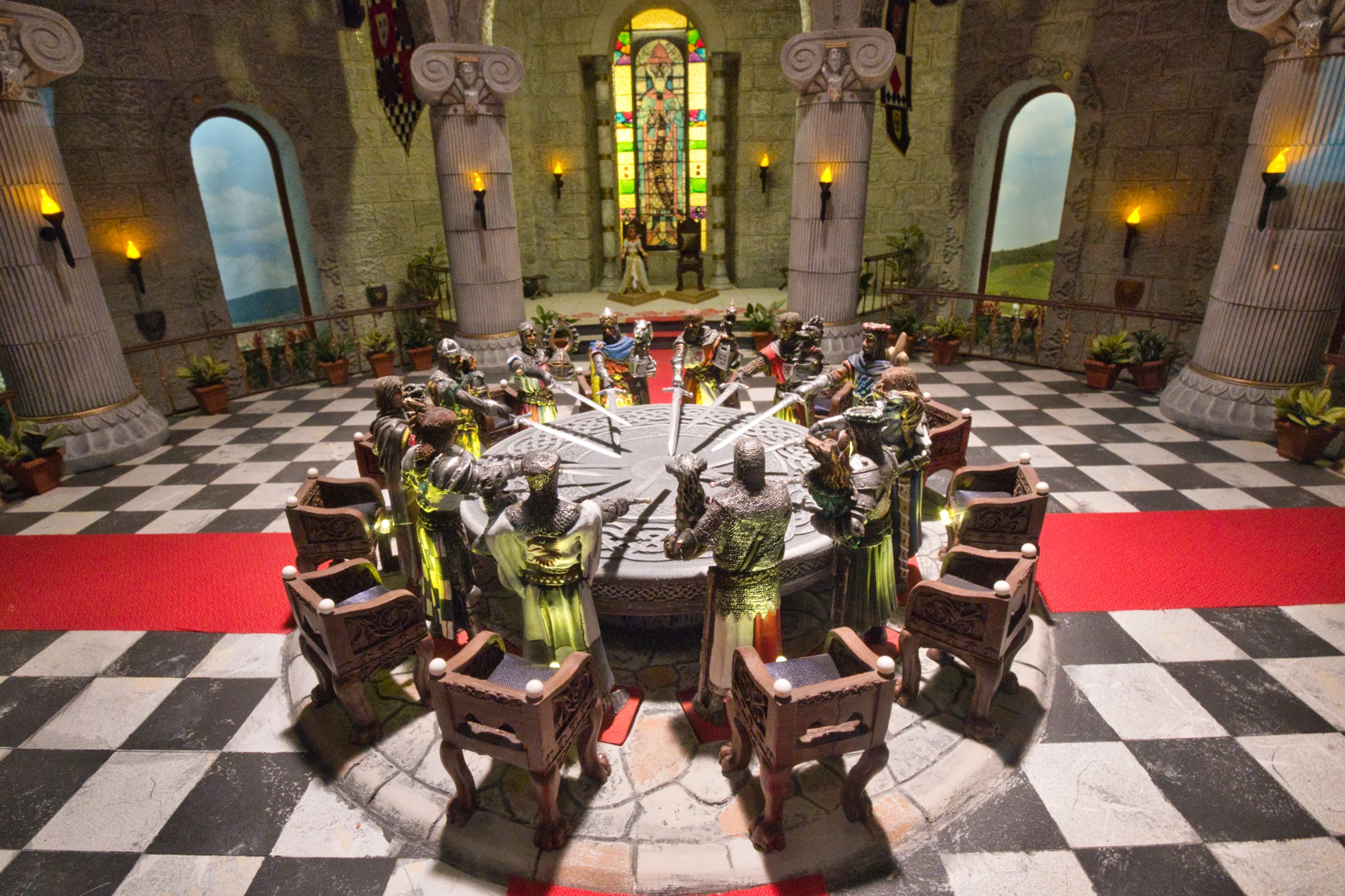 I was almost late for this meeting! One of the many intricate dioramas at Miniature World