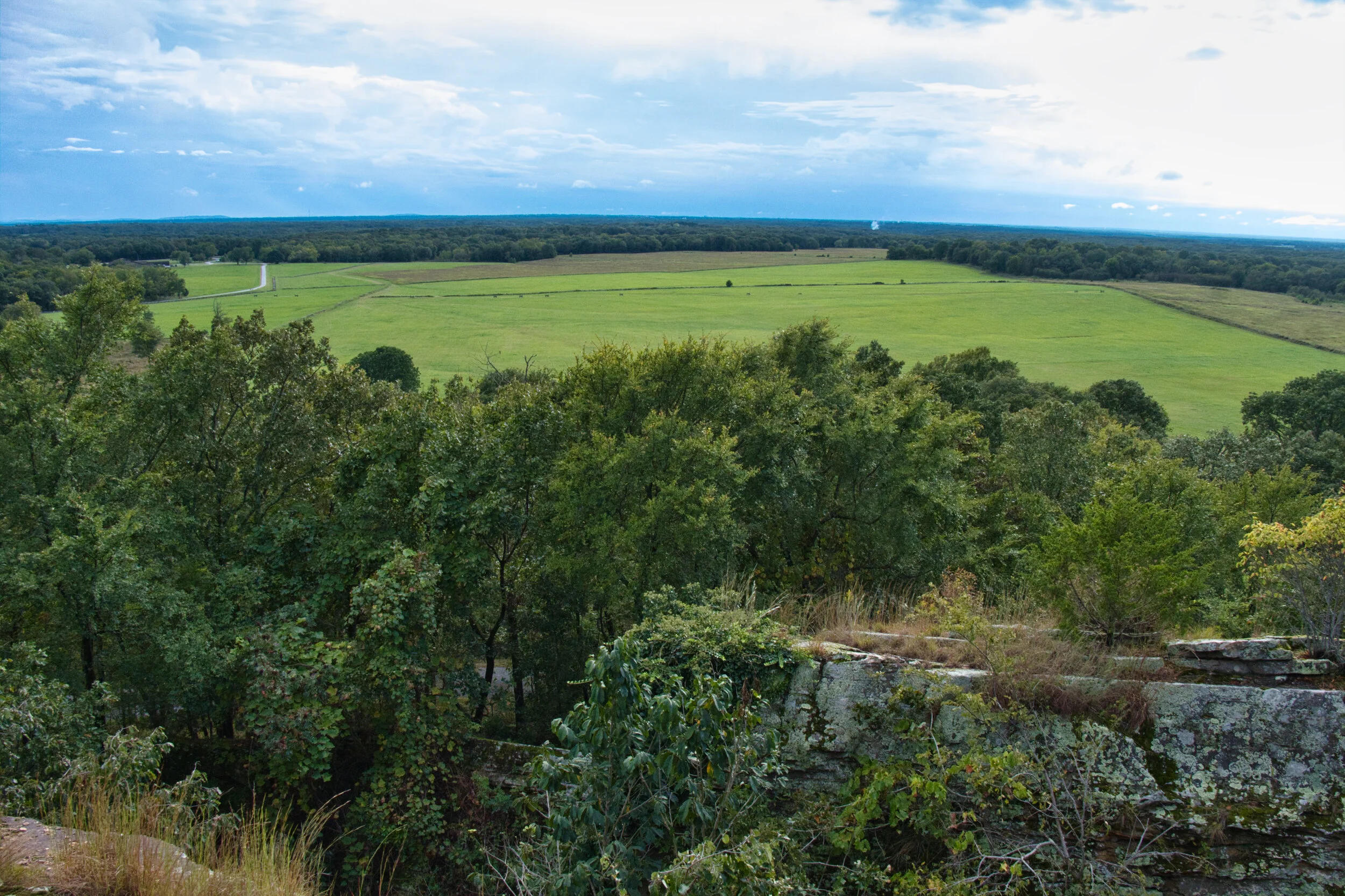 75% of the Pea Ridge battlefield is visible in this shot.