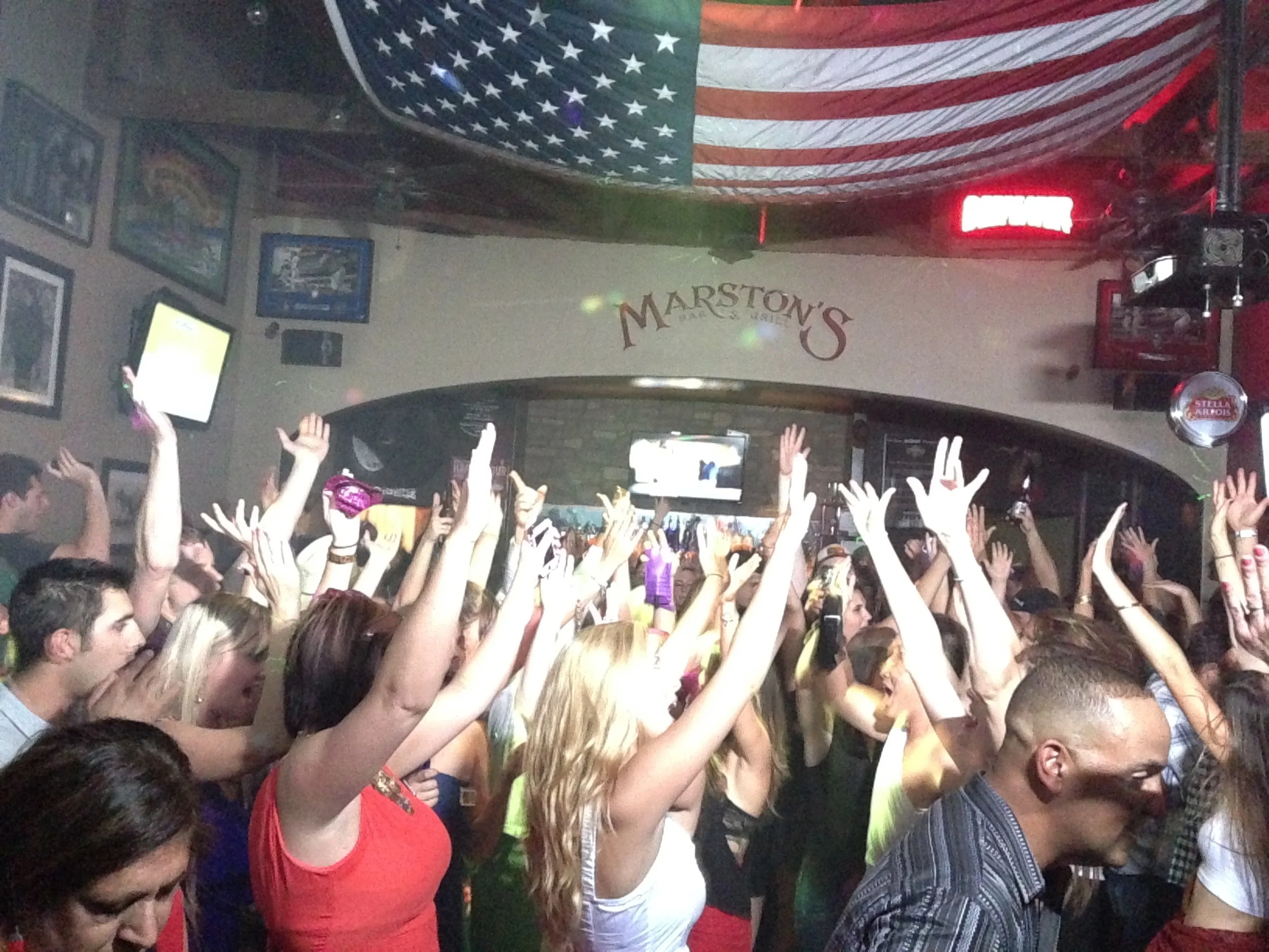 Just another night at Marston's Bar & Grill