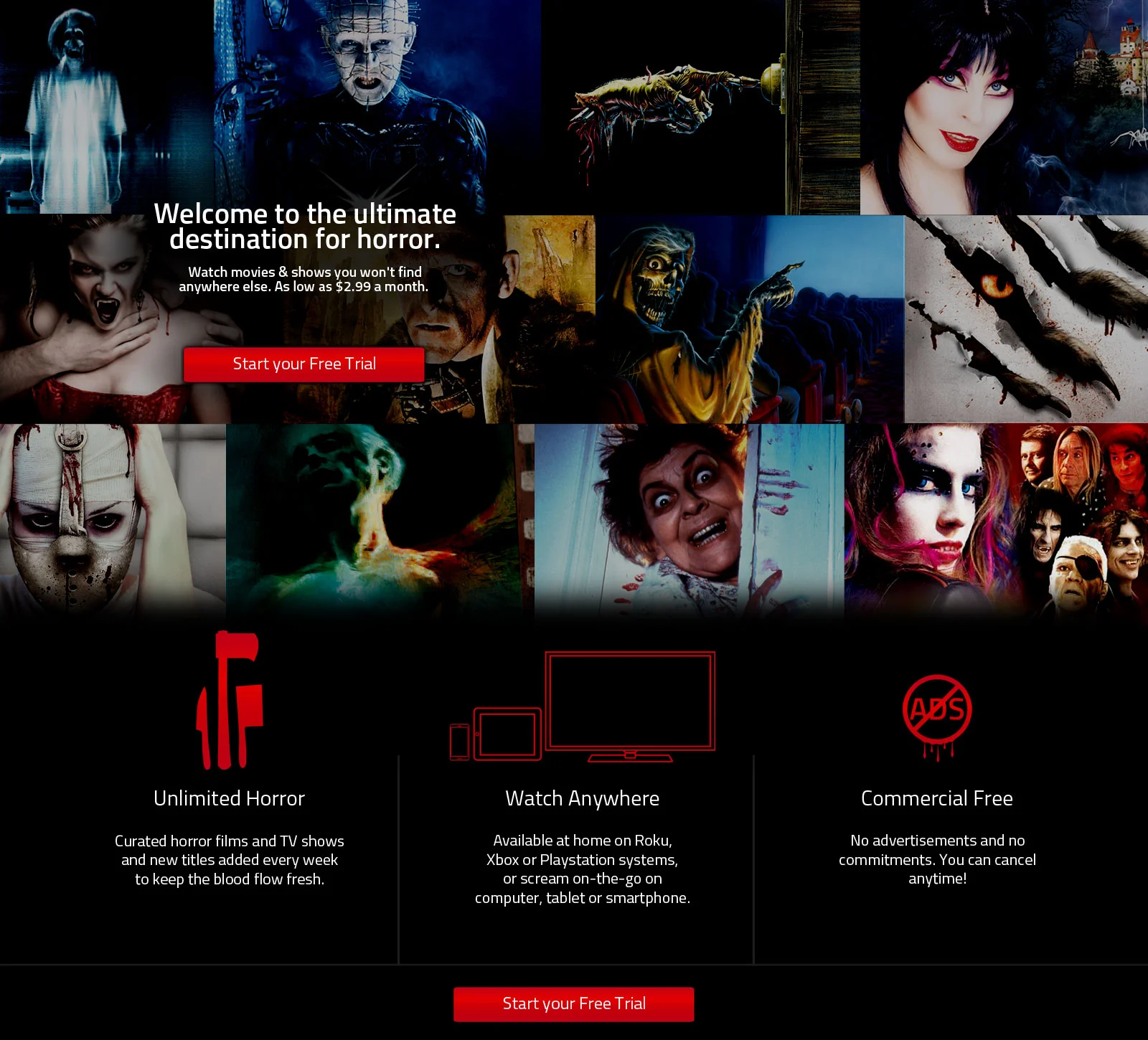 Landing Page Design Mockup and Iconography