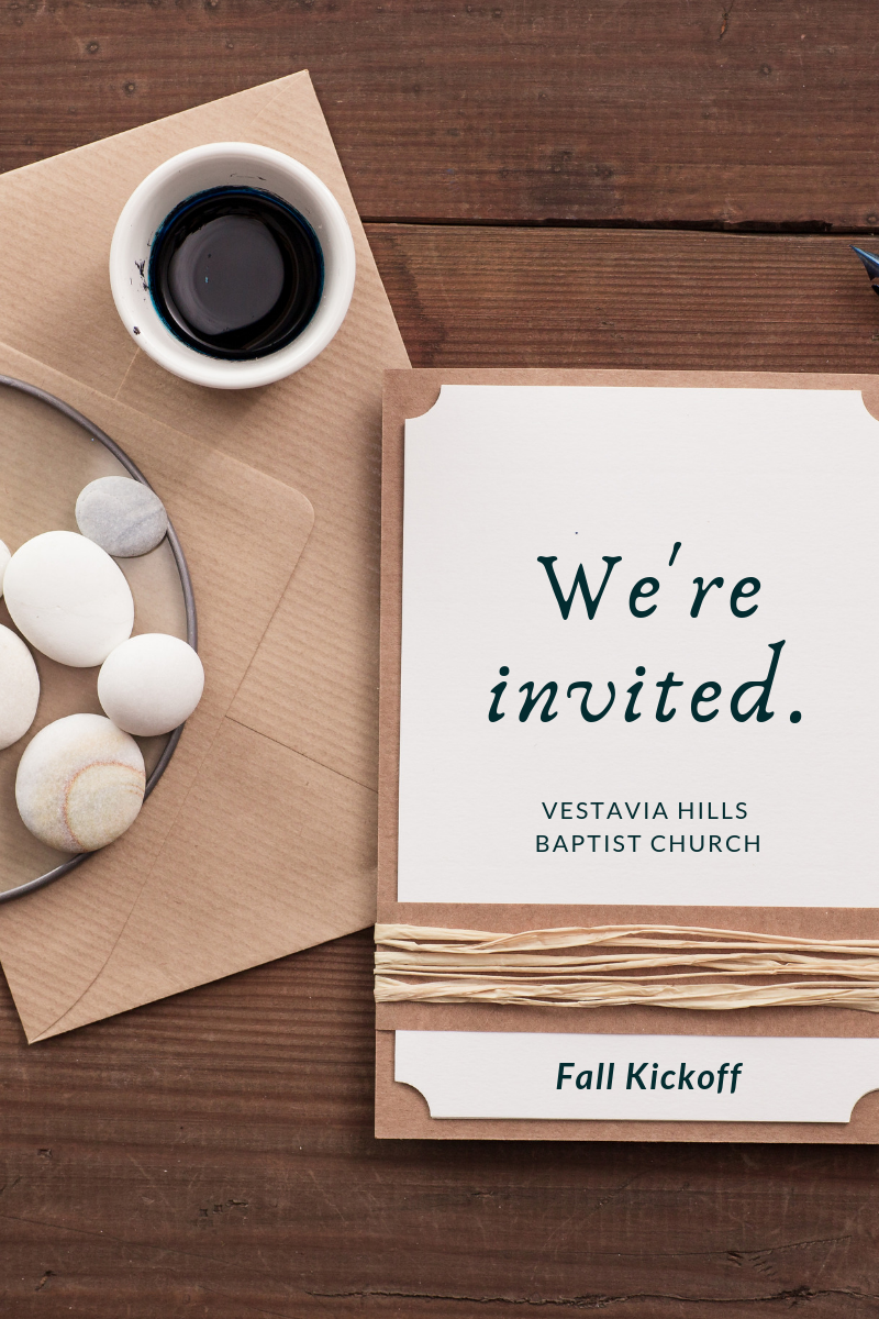 Your Invitation to Fall Kickoff