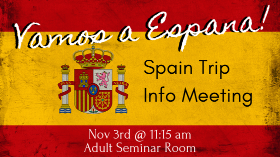Spain Trip 2020 - Interest Meeting