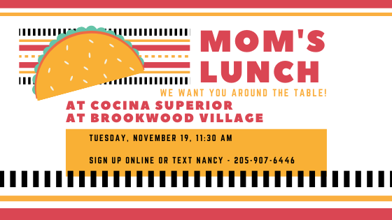 Meet us for lunch, moms!