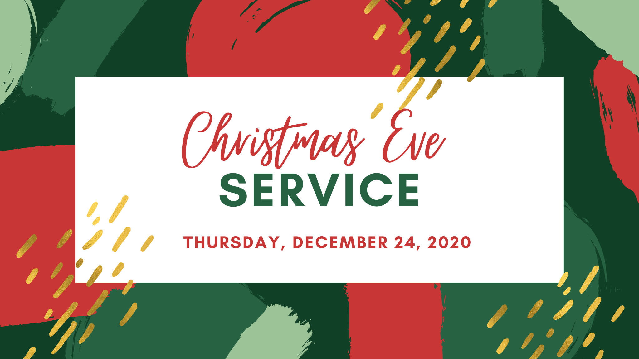 Christmas Eve and a message from the Pastor